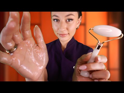 ASMR Calming Spa Facial Roleplay ~ Face Massage & Personal Attention
