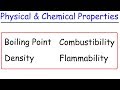 Exploring Physical and Chemical Properties of Matter
