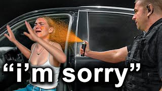 Psycho Karen Gets Tazed And Pepper Sprayed During INSANE Traffic Stop