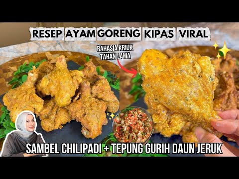 COOKING WITH TASYI: EPS 154 - RESEP AYAM GORENG KIPAS VIRAL & SAMBAL CHILI PADI , CRISPY BANGET‼️