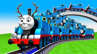 【踏切アニメ】あぶない電車 TRAIN Thomas 🚍 Fumikiri 3D Railroad Crossing Animation #2025