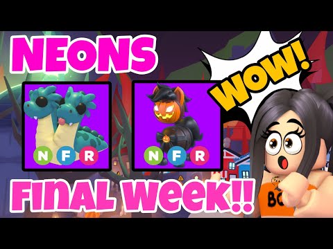 Adopt Me Halloween Update Final Neon Week 4 👻🎃🌈