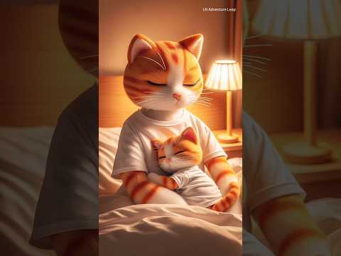 The cat pees on the bed while sleeping at night #shorts #catlover #cat