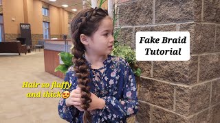 This Fake Braid has so much volume! (Tutorial Video)