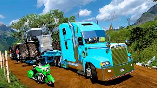ACCIDENTE ÉPICO Freightliner FLD Carretera Honduras Mapa Peligrosa American Truck Simulator