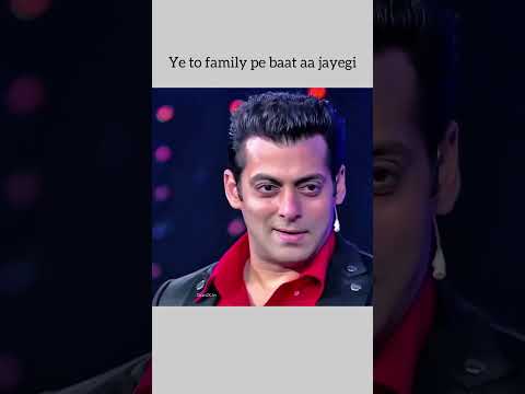 Ye toh family pe baat aa jayegi 🔥 #salman #salmankhan #bollywood #yt #ytshorts