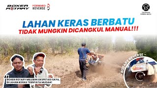 Ngerii! Lahan Keras Berbatu Tidak Mungkin Dicangkul, Kini Bukan Masalah Lagi! Boxer Rotary