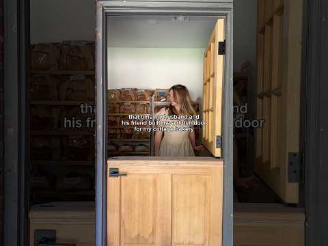 that time my husband built a Dutch door for my cottage bakery 😭💛