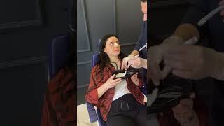 Ayşegül’ün burun ameliyatından sonra tamponları alınırken😱