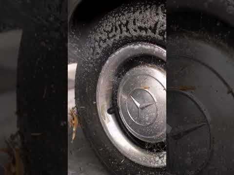 Wheel Cleaning - 55 Year Old Mercedes W108 (ASMR)