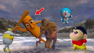 GTA V: Franklin & Shinchan Trapped! Tung Tung Shaur Creates Deadly Ice Mountains Epic Fight