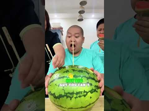 Watermelon WAR! 🍉⚔️  Dad vs  Kid SNACK BATTLE 😂#funny