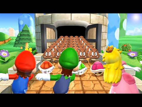 Mario Party 9 Minigames - Mario Vs Luigi Vs Peach Vs Toad (Master CPU)