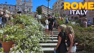 Rome Italy, Staircase in bloom in Piazza di Spagna : APRIL 2026 | Roma Walks