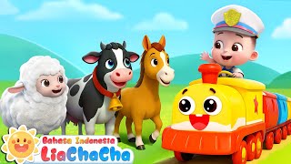 Kereta Mengantar Bayi Hewan Pulang 🚂 | Lagu Hewan | Lagu Anak-anak | LiaChaCha Bahasa Indonesia