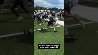 Football to the head is WILD 😭🏈 #shorts