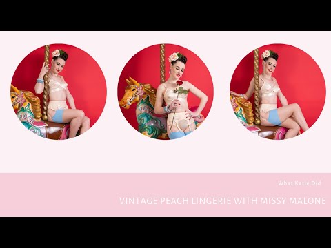 Vintage Peach Lingerie by What Katie Did