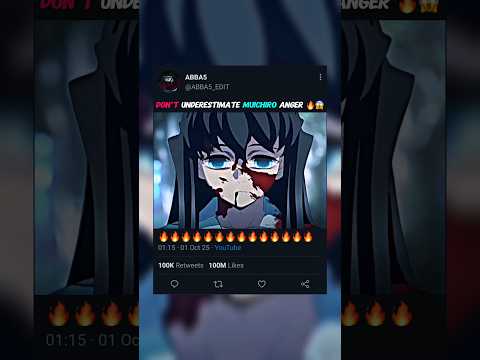 Don't Underestimate Muichiro Anger 🔥😱 #demonslayer #tanjiro #muichiro #fyp #kny #shorts #amv