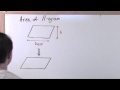Area and Transformation of Parallelograms