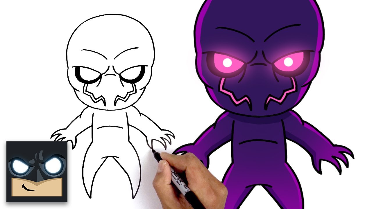 How To Draw Shadow - Fortnite Fortnitemares