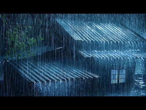 Relaxing Rain Ambience for Deep Sleep | Heavy Rain on Metal Roof (No Thunder) | Natural Sleep Sounds