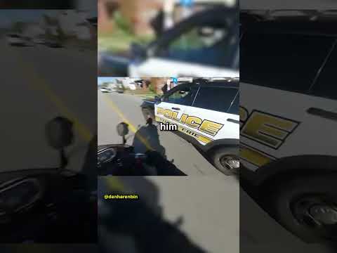 Biker Sees Random Shooting Then Runs