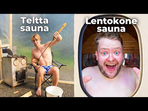 Testataan 100€ vs 100,000€ sauna!