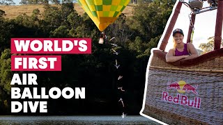 World's First Dive From Moving Hot Air Balloon