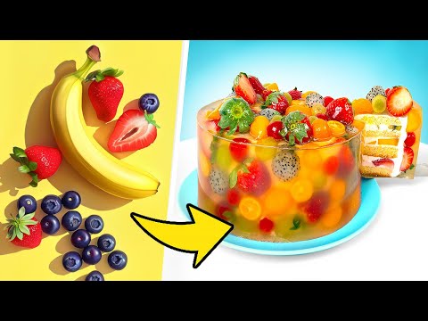 El Cheesecake de Gelatina Más Delicioso con Frutas 🍓🍊🍇 Tutorial de Repostería || ¡Delicioso y Fácil!