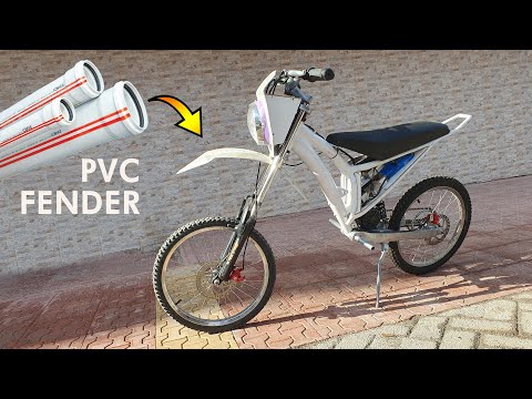 Making DIY Dirt Bike Front Fender – PVC – Bisiklet Ön Çamurluk Yapımı