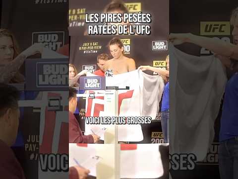 Les plus grosses pesées ratées à l’UFC 😳 #mma