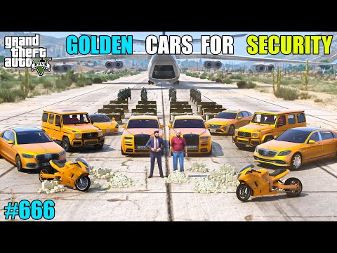 GTA 5 : MICHAEL PURCHASES GOLDEN VEHICLES FOR SECURITY | GTA 5 GAMEPLAY #666