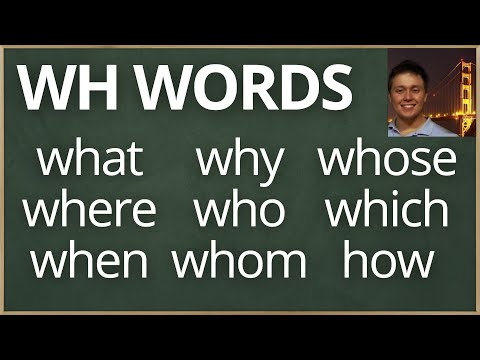 What, Where, When, Why, Who, Whom, Whose, Which, How - Você conhece todas essas palavras?