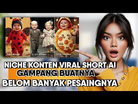 BELOM BANYAK PESAING‼️Niche Konten SHORTS AI Baru Yang Sedang Rame - Cocok Untuk Pemula