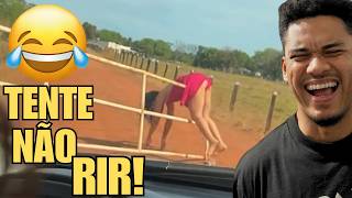 NUNCA ABRA UM PORTÃO DESTA FORMA OU... - TENTE NÃO RIR COM OS VÍDEOS ENGRAÇADOS
