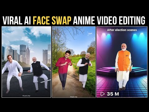 Viral Ai Cartoon Video Editing like Modi , Dhruv Rathee | Ai Face swap Video Generator