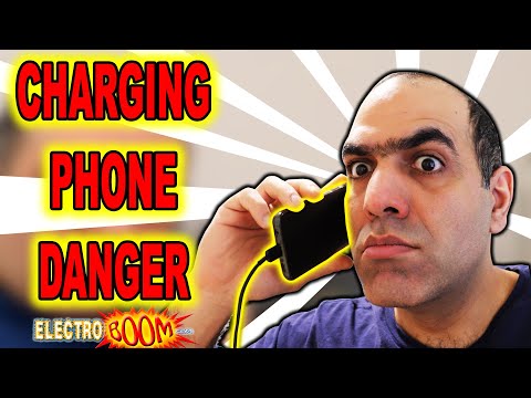 Is Talking on CHARGING CELLPHONE Bad?! ElectroBOOM Crew EXPOSED!!! (REUPLOAD of LATITY-004)