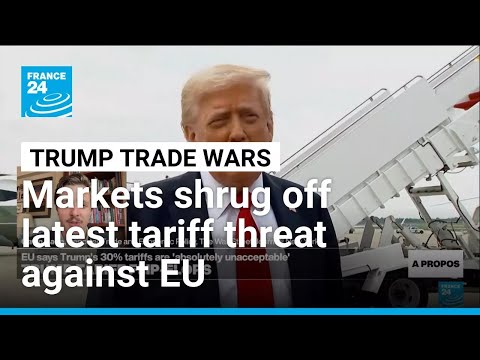 YouTube video thumbnail: Markets Shrug off Trump Tariff Threat Against EU