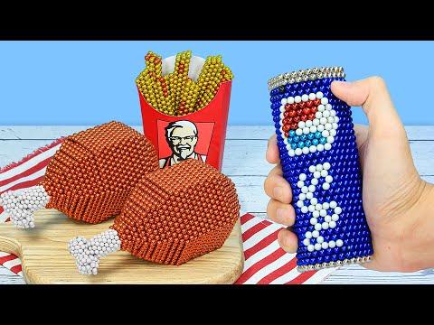 Magnetic Chicken🍗🍗 | So Yummy KFC Fast Food | Stop Motion & Satisfying video