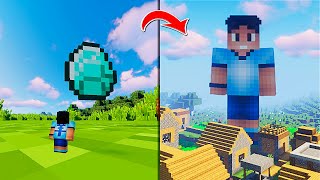 COMO SER UN GIGANTE EN MINECRAFT SURVIVAL