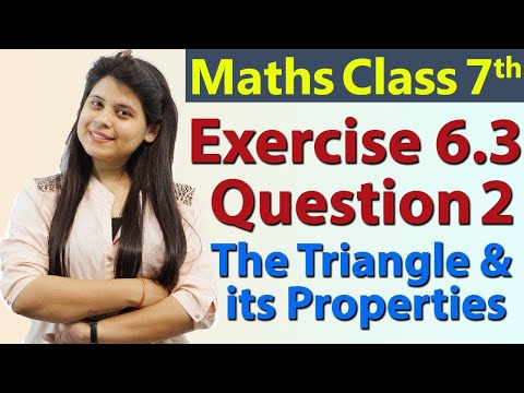 Q 2, Ex 6.3 - The Triangle and its Properties - Chapter 6 - Maths Class 7th - NCERT