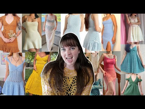 50+ DRESSES ONLY crochet ideas with free patterns (beginner friendly)