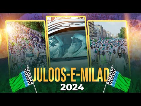 DawateIslami Ka Juloos e Milad 2024 | 12 Rabi ul Awal Juloos Karachi | Maulana Ilyas Qadri in Juloos