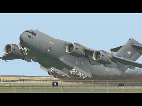 C-17 Pilot’s Risky Landing Maneuver Will Leave You Speechless!