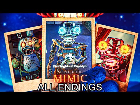 ALL FNAF: Secret of the Mimic ENDINGS! (ABSOLUTE CINEMA!)