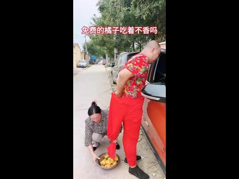 #老铁笑一笑 #逗乐夫妻666 免费的橘子吃着不香吗
