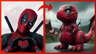 Superheroes But Baby T Rex 🐲 Version 🔥 All Characters ( MARVEL & DC ) 2025