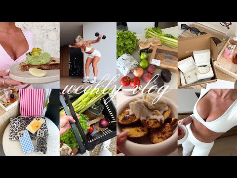 VLOG | sausage & egg muffins, cooking at home, bridesmaid dress shopping,  new phone cases, workouts