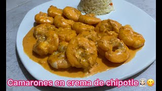 Camarones al chipotle🍤🌶️
