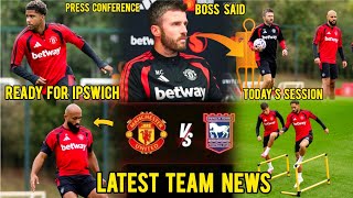BREAKING🔴UNITED HEAD COACH CARRICK ANNOUNCED IN HIS PRE-MATCH PRESS CONFERENCE AHEAD OF IPSWICH#UTD